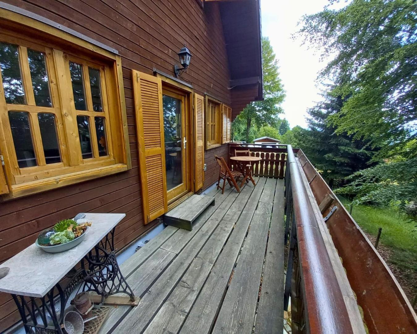 Ferienhaus Sonnenblick Entspannung Mit Sauna Kamin Und Balkon Sonneberg Luaran gambar